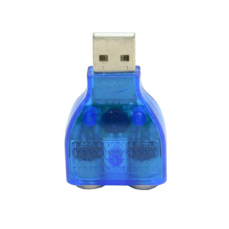 USB Dual PS2 Adapter with Transparent Blue Case 6 USB Dual PS2 Adapter with Transparent Blue Case - Image 6