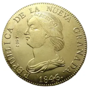 Vintage Nueva Granada Replica Coin 1846