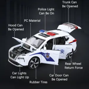 1:32 Scale Police Car Model with Light & Sound 9 S15fb8906581f40e8bd2d4ffdfe09453dd