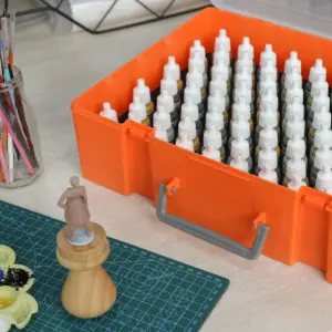 Vibrant Orange Paint Bottle Organizer Suitcase 11 S16067f447ed44b1bb2824c002718fe883