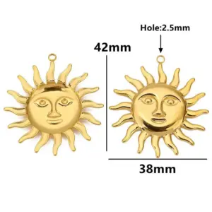 Stainless Steel Sun Pendant 38mm Brightening Jewelry 15 S160769fc115d46dab0f8e87eca1d11a1Q