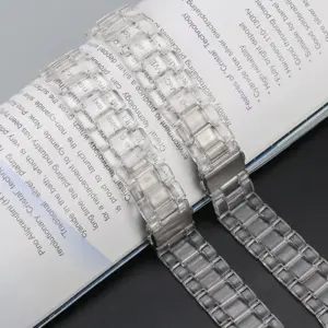 Clear Resin Holographic Strap for Galaxy Watch 8 13 S1609bcbb729c4cd3a6960c5309257ebdc