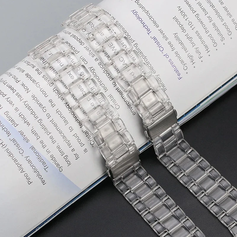 Clear Resin Holographic Strap for Galaxy Watch 8 5 Clear Resin Holographic Strap for Galaxy Watch 8 - Image 5