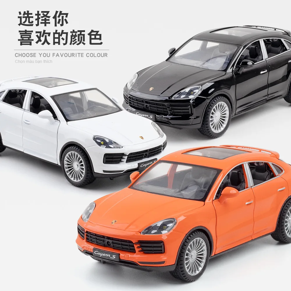 Vibrant Orange Porsche Cayenne S Turbo Diecast Model 3 Vibrant Orange Porsche Cayenne S Turbo Diecast Model - Image 3
