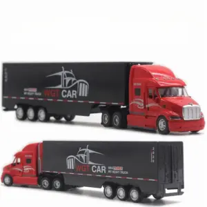 1:48 Scale Diecast Container Truck Model 17 S1622db53401743388be567ebe4346d84c