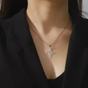Metatron Cube Witch Knot Necklace in Stainless Steel 15 S162df18e29b04b3dbe860f350e886df8A