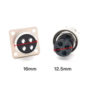 Square GX16 Aviation Connector 2-10 Pins 10 S162e19a9c62c427c8182a7a6ec4f8ad18