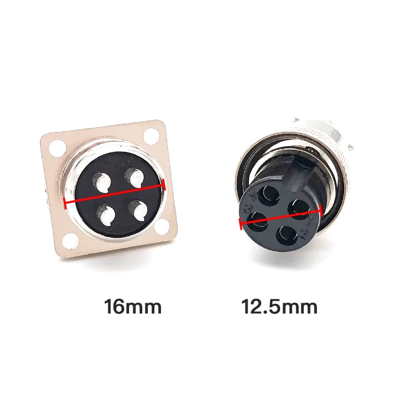 Square GX16 Aviation Connector 2-10 Pins 4 Square GX16 Aviation Connector 2-10 Pins - Image 4