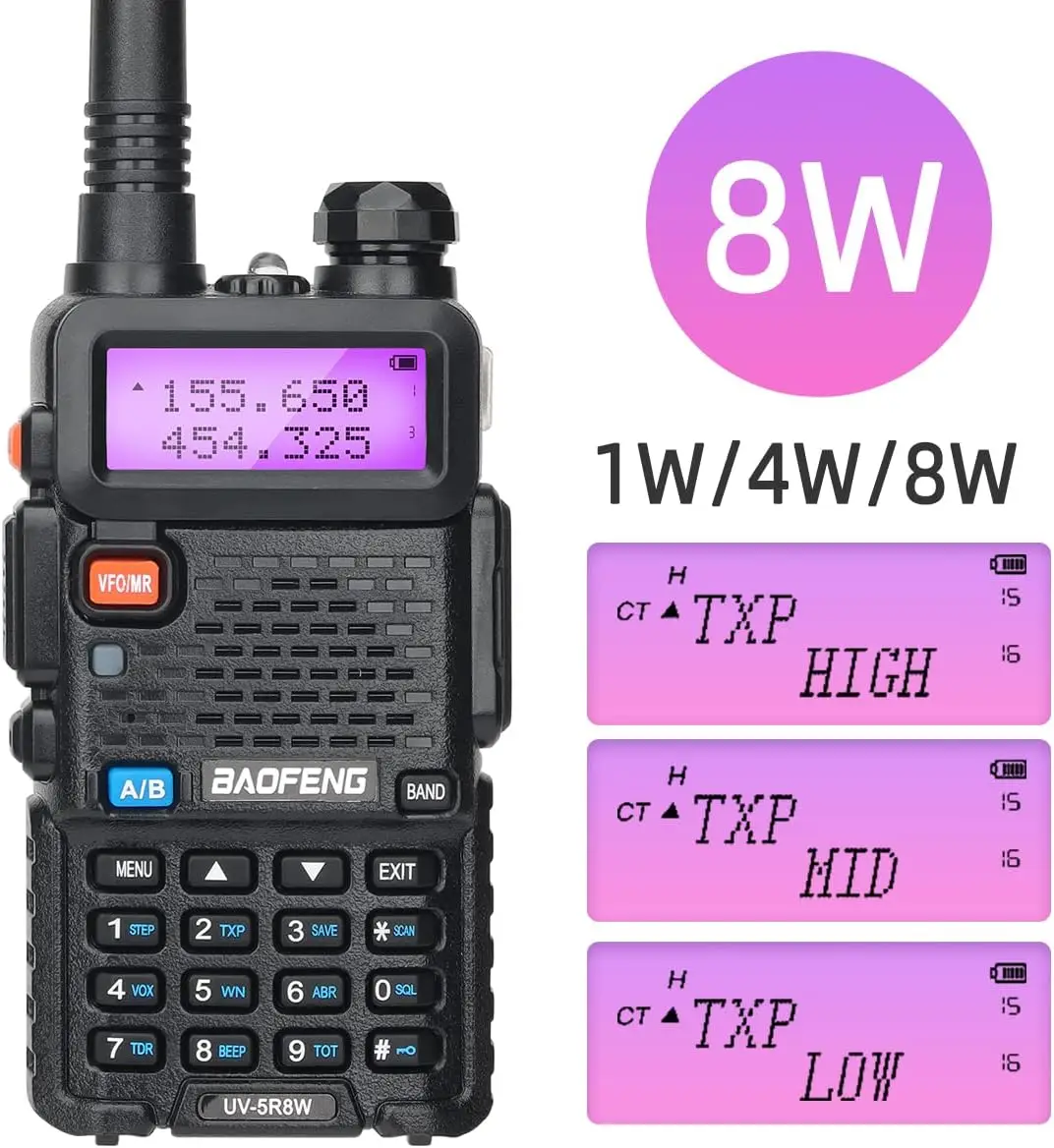 BaoFeng UV-5R 8W Dual-Band Walkie Talkie 2 BaoFeng UV-5R 8W Dual-Band Walkie Talkie - Image 2