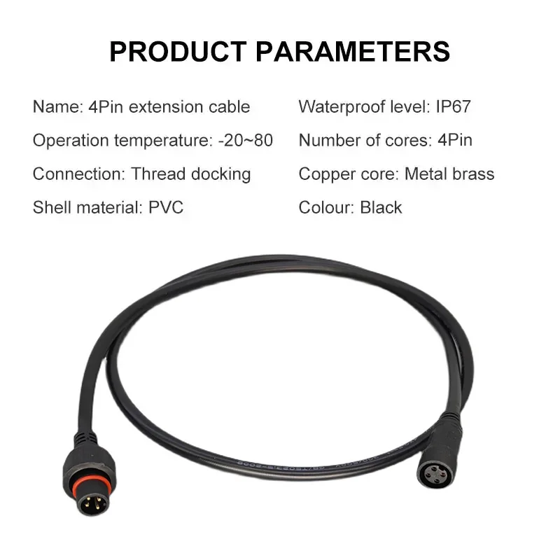 Outdoor Waterproof 4-Pin Lighting Connector 3 Outdoor Waterproof 4-Pin Lighting Connector - Image 3