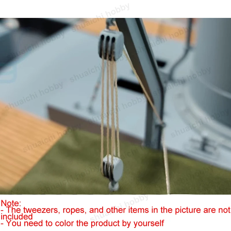 Model Ship Zinc Alloy Pulley Set 12pcs 9x5x4mm 6 Model Ship Zinc Alloy Pulley Set 12pcs 9x5x4mm - Image 6