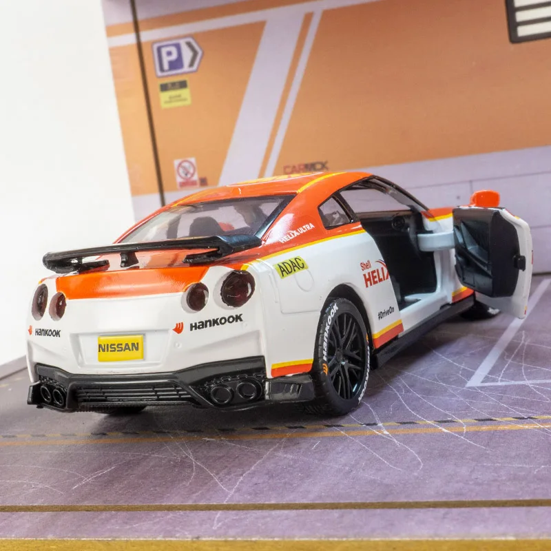 Vibrant Orange Nissan GTR Diecast Model 1:32 4 Vibrant Orange Nissan GTR Diecast Model 1:32 - Image 4