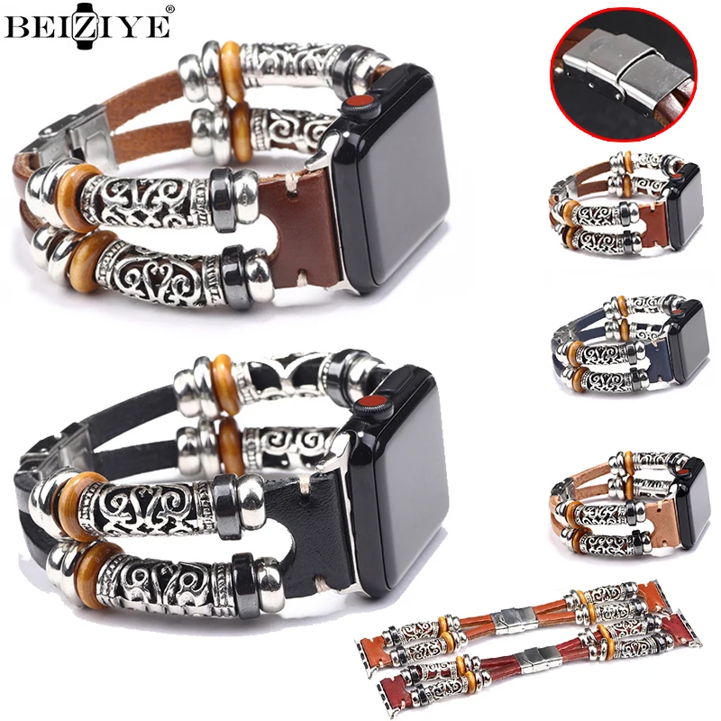 Leather Strap for Apple Watch Series 1-10 (38mm-49mm) 1 Leather Strap for Apple Watch Series 1-10 (38mm-49mm)