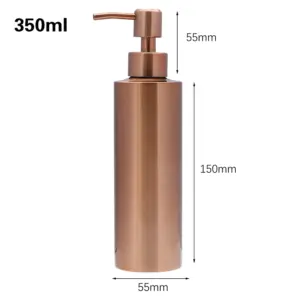 Rose Gold Stainless Steel Pump Dispenser Set 13 S16b46cc9e780406eb89ba31ae6514e8a9