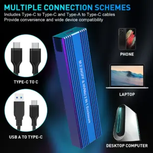 Dual Protocol M.2 SSD Enclosure with USB-C 13 S16b6d5de63cd40549c2cf59378d2046aB