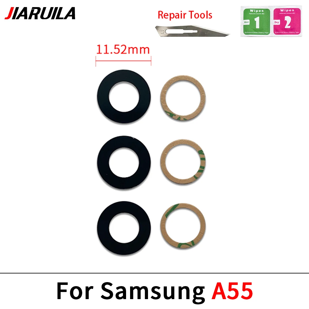 Samsung Rear Camera Glass Cover Lens Set for A03-A55 9 Samsung Rear Camera Glass Cover Lens Set for A03-A55 - Image 9