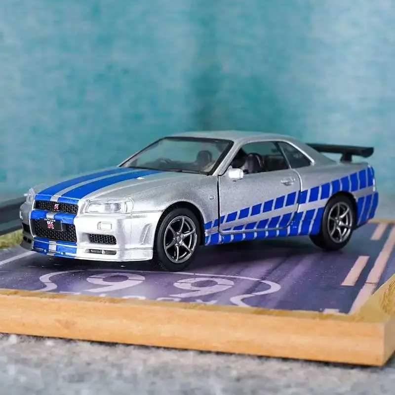 Nissan GTR R34 Skyline 1:36 Miniature Model 2 Nissan GTR R34 Skyline 1:36 Miniature Model - Image 2