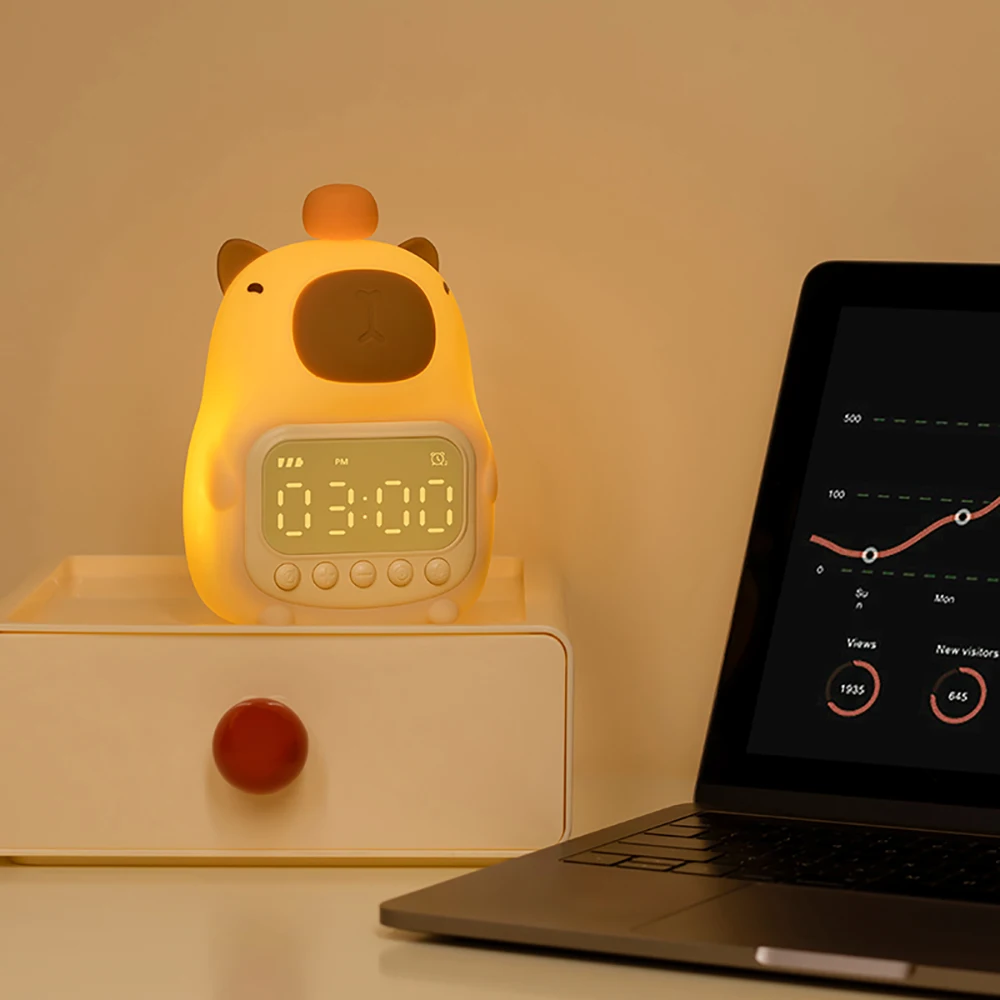 Cute Capybara Night Light with Rechargeable Battery 4 Cute Capybara Night Light with Rechargeable Battery - Image 4
