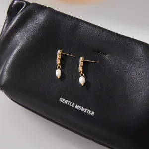 Elegant Stainless Steel Freshwater Pearl Earrings 12 S16ec334b309e4629bb0199d2f17a5bcdH