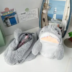 Plush Shark Pencil Case - 27cm, Durable, Fun 9 S16ec6432bb5d4930bd935c311442ba30v