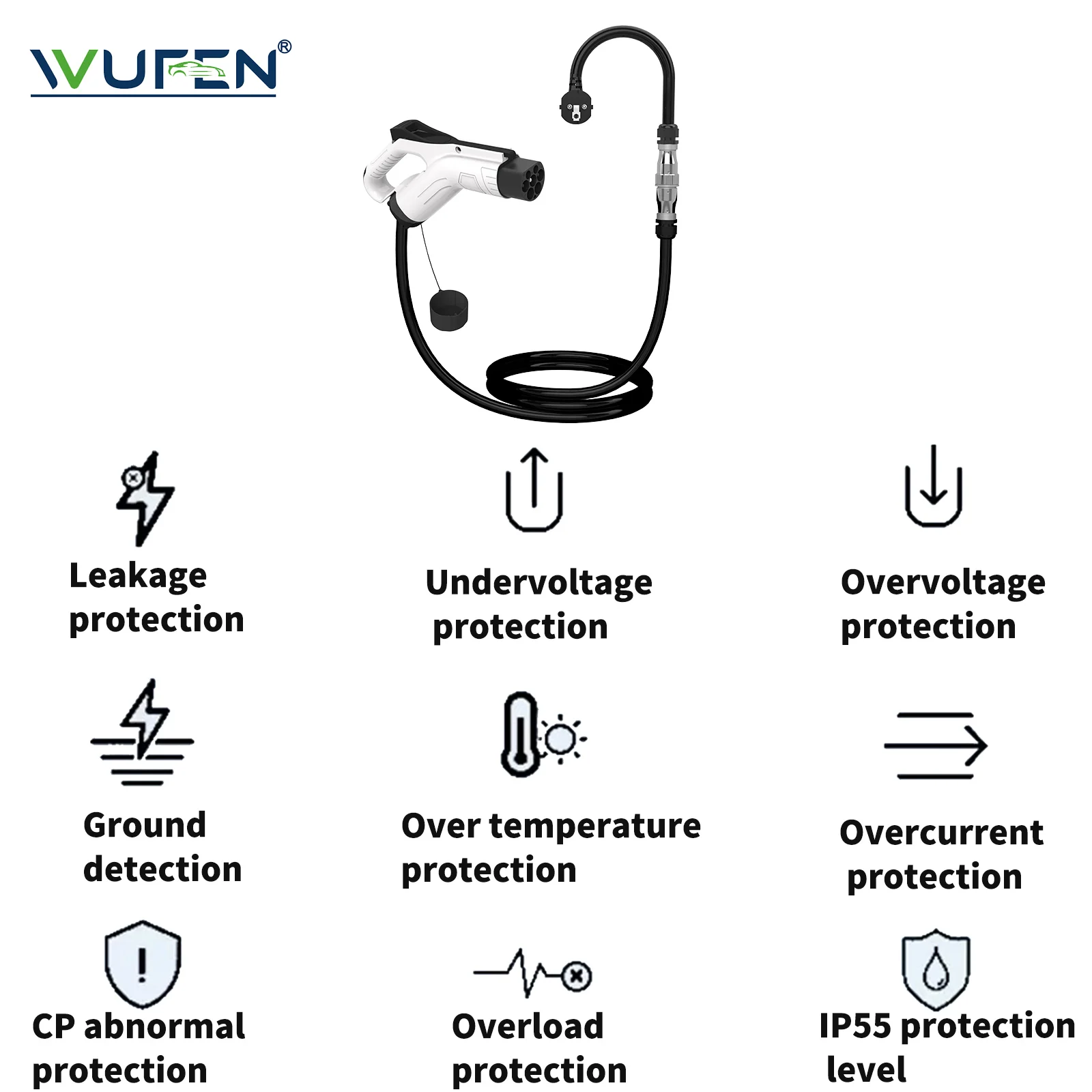 WUFEN 3.5KW EV Charger with 5m Cable 5 WUFEN 3.5KW EV Charger with 5m Cable - Image 5