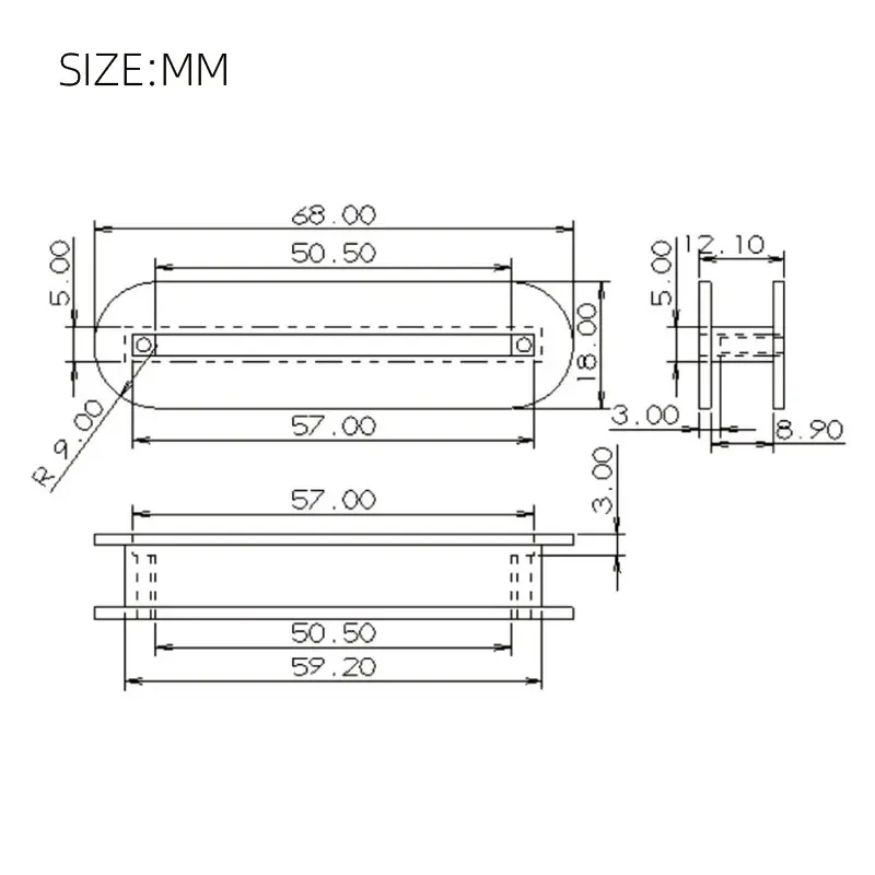 Black Humbucker Pickup Bobbin Set for Guitars 5 Black Humbucker Pickup Bobbin Set for Guitars - Image 5