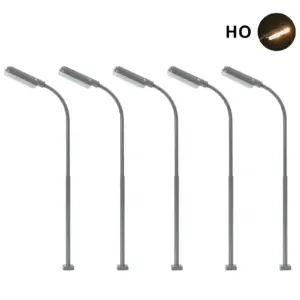 Set of 5 LED Model Street Lamps for HO-Z Scales 16 S170fd9a394ce47b786f590ad1ce6626fr
