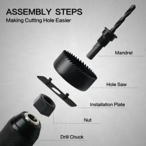 Professional Hole Saw Set 3/4" to 5" (19-127mm) 11 S172e08185fa5401e84cc71eb310e32fe9