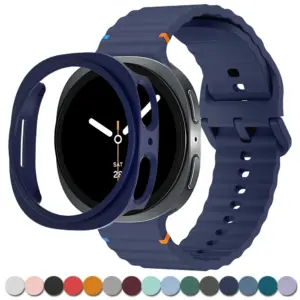 Pink Silicone Strap and Cover Set for Galaxy Watch 8 11 S1761b69c4ea64086a60e66784e7c3364y