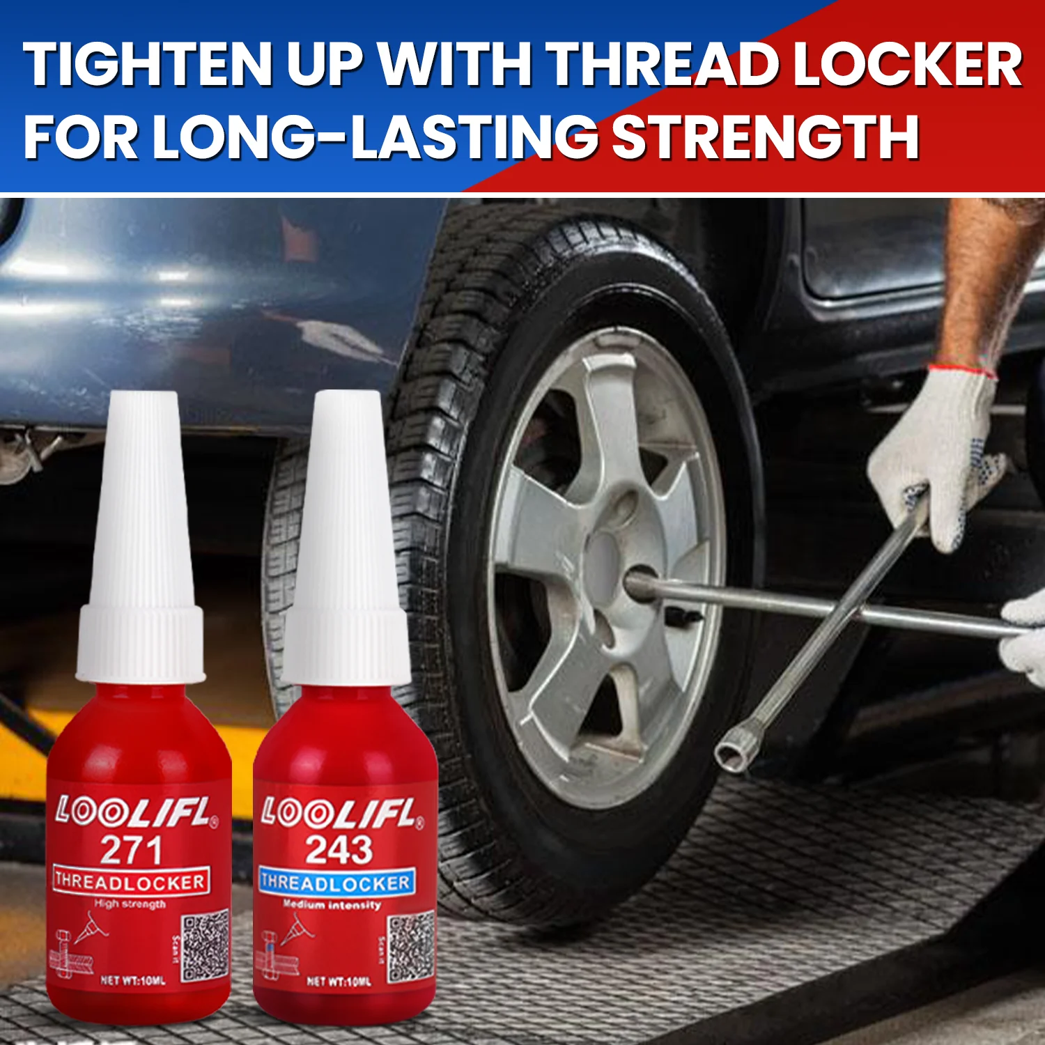 LOOLIFL 243/271 Metal Threadlocker, 20g Pack 5 LOOLIFL 243/271 Metal Threadlocker, 20g Pack - Image 5