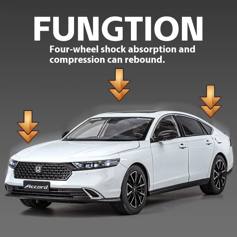 1:18 Honda Accord Diecast Model in White 5 1:18 Honda Accord Diecast Model in White - Image 5