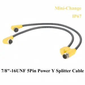 Heavy-Duty 7/8"–16UNF Power Y Splitter Cable