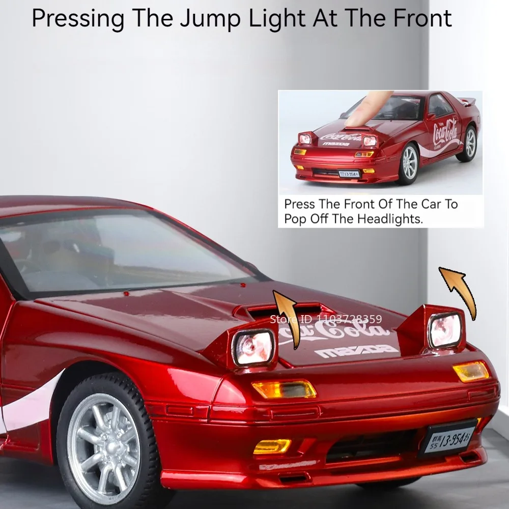 1:24 Scale Diecast Sportscar with Light and Sound 2 1:24 Scale Diecast Sportscar with Light and Sound - Image 2