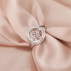 Elegant Adjustable Witch Knot Ring 14 S17dbf7c1ce094654a2061aa8e13f3ff63