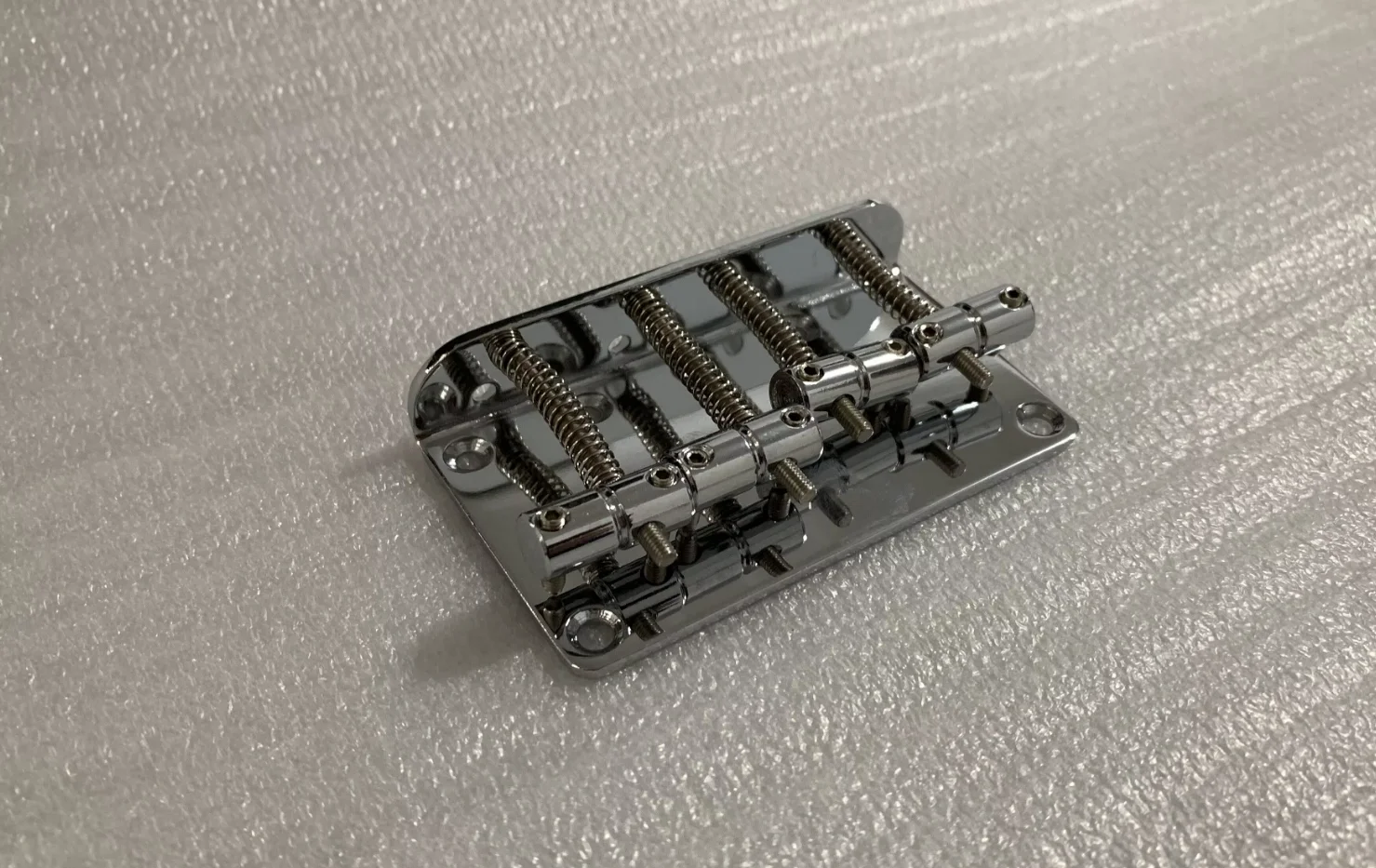 Chromed 4-String Electric Bass Bridge 2 Chromed 4-String Electric Bass Bridge - Image 2