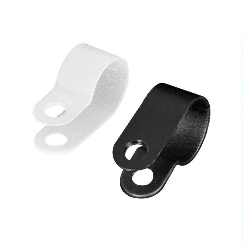 100-Pack Nylon P Cable Clips for Organization 5 100-Pack Nylon P Cable Clips for Organization - Image 5
