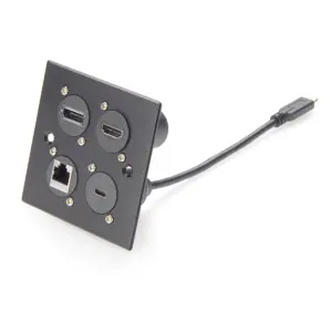 USB-C Panel Mount Extension Cable 0.2m with Gold-Plated Contacts 9 S17fea7c50915494a8b5d3a4069f8dfc7p