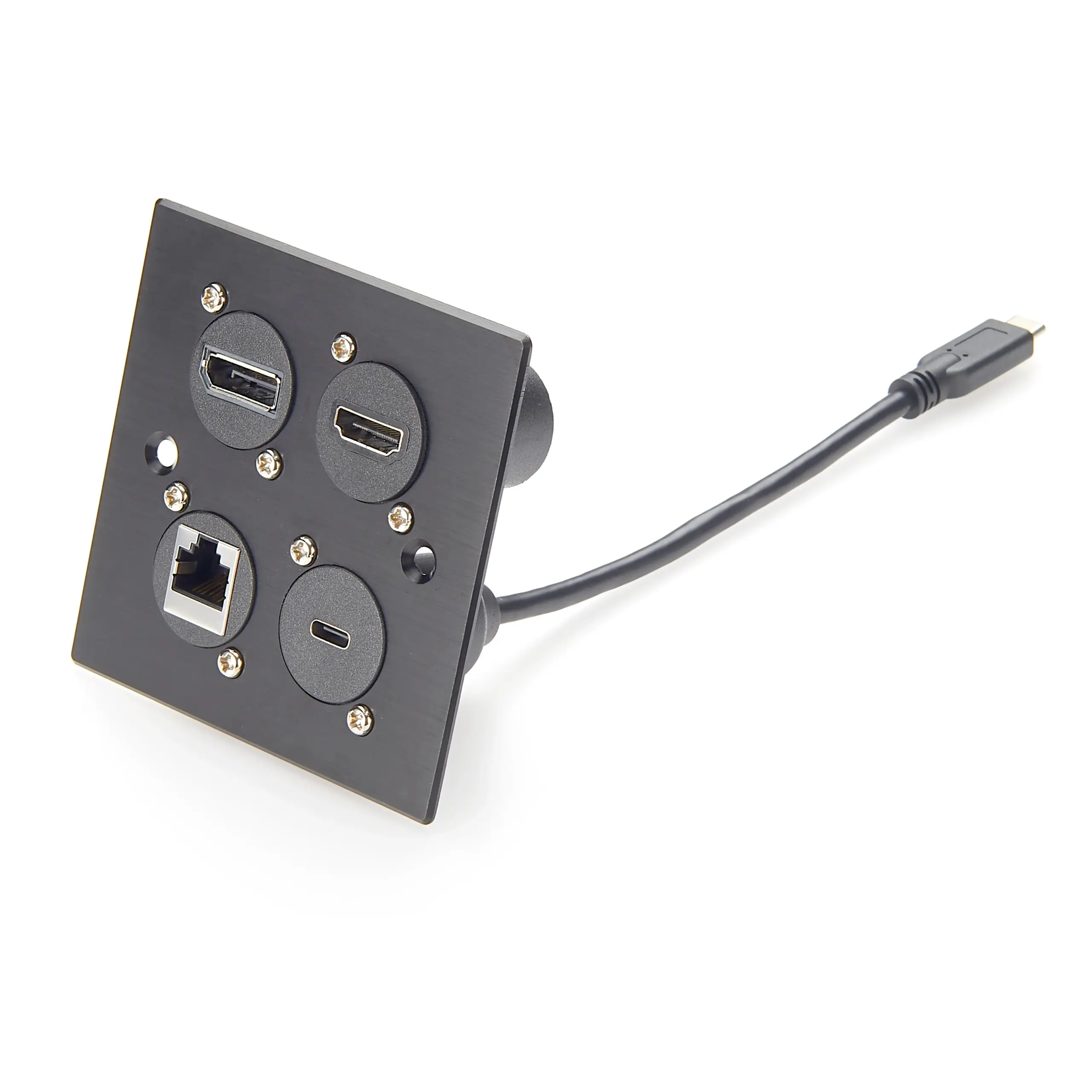 USB-C Panel Mount Extension Cable 0.2m with Gold-Plated Contacts 3 USB-C Panel Mount Extension Cable 0.2m with Gold-Plated Contacts - Image 3