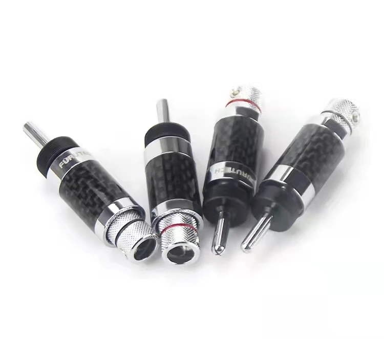 Japanese Rhodium-Plated Speaker Connectors Set 8 Japanese Rhodium-Plated Speaker Connectors Set - Image 8