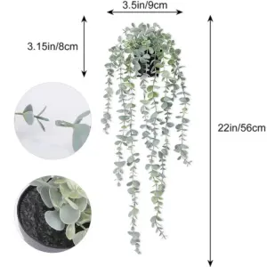 Artificial Eucalyptus Rattan Hanging Plant 50-85cm 12 S180eb64153c3418b8c76cfae2ef9ec71h