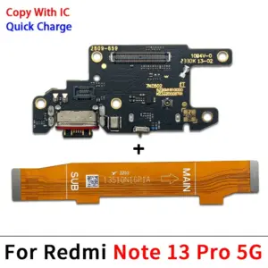 Flex Cable with USB Port for Xiaomi Redmi Note 13 Pro Plus 11 S182318c563f64f18864be0627eaf6ba6Q
