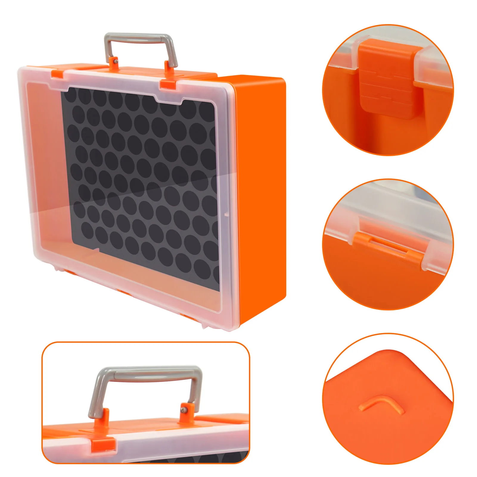 Vibrant Orange Paint Bottle Organizer Suitcase 4 Vibrant Orange Paint Bottle Organizer Suitcase - Image 4