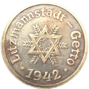 1942 Poland Lodz Ghetto Replica Coin