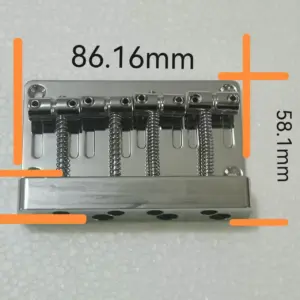 Chrome Vintage Bass Bridge for 4-String Guitars 11 S1859669135b8445083cd6c4e9f57d9a4W