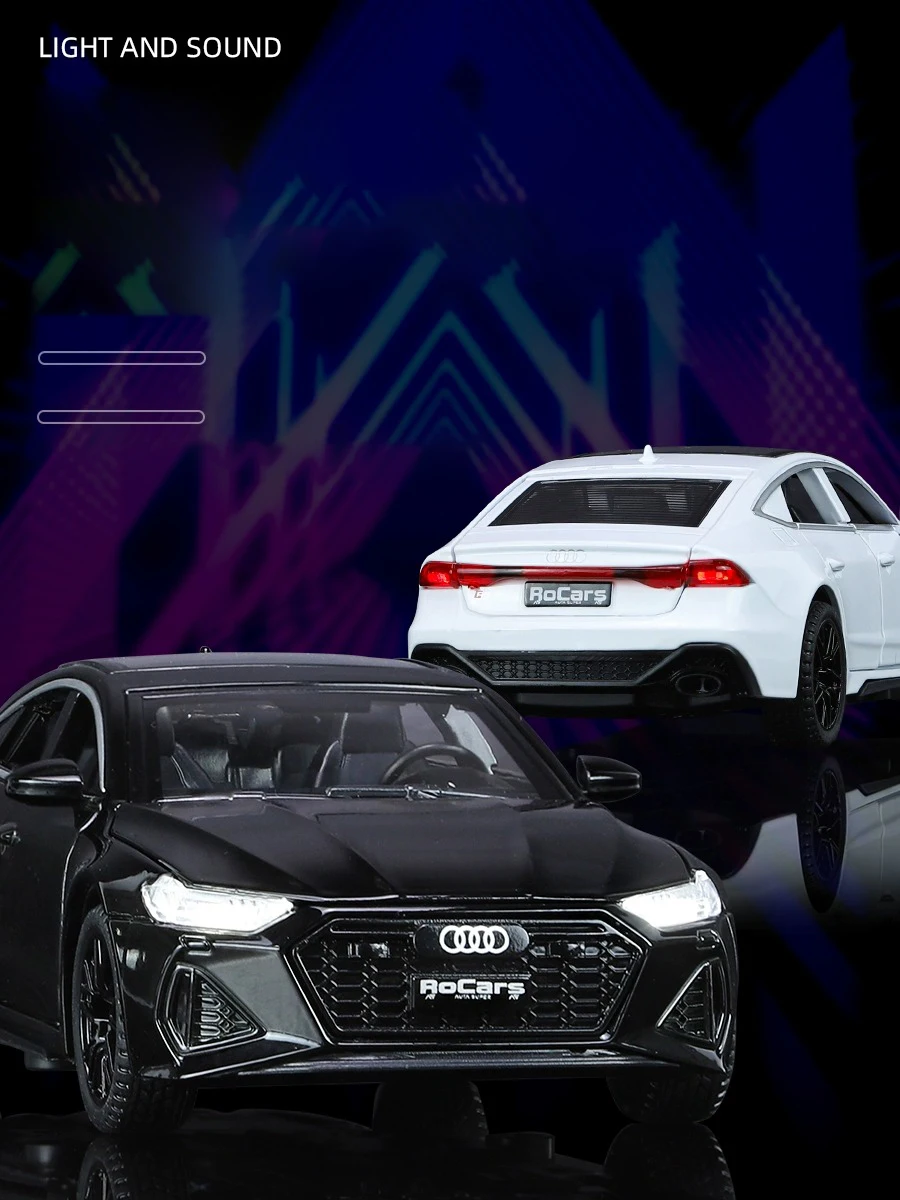 Black Audi RS7 1:32 Scale Diecast Model 3 Black Audi RS7 1:32 Scale Diecast Model - Image 3
