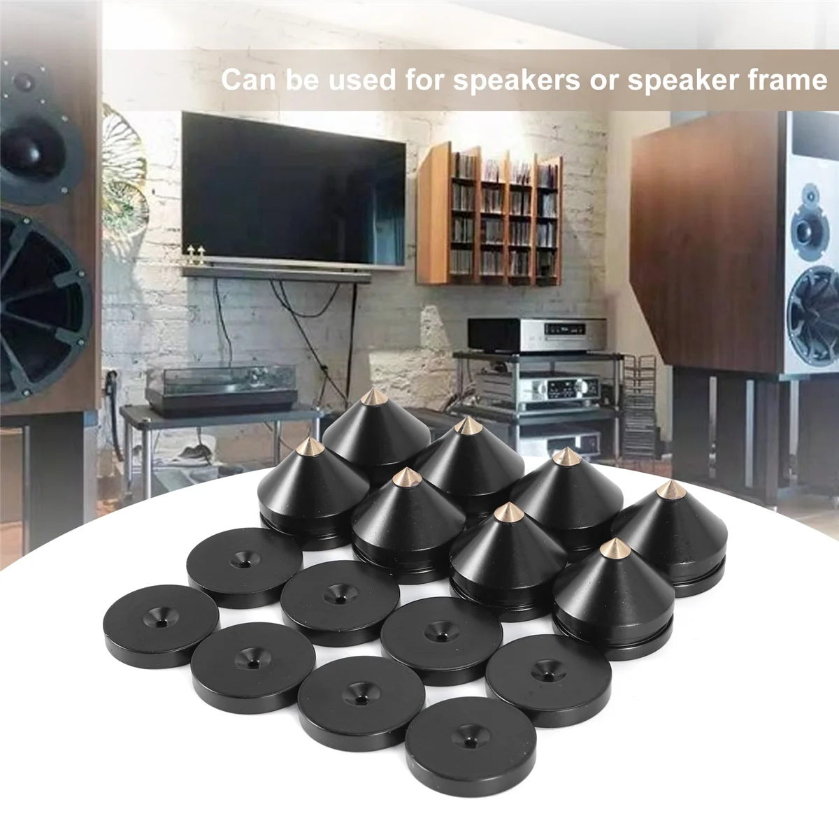 Aluminum Alloy Speaker Foot Pads Set 6 Aluminum Alloy Speaker Foot Pads Set - Image 6