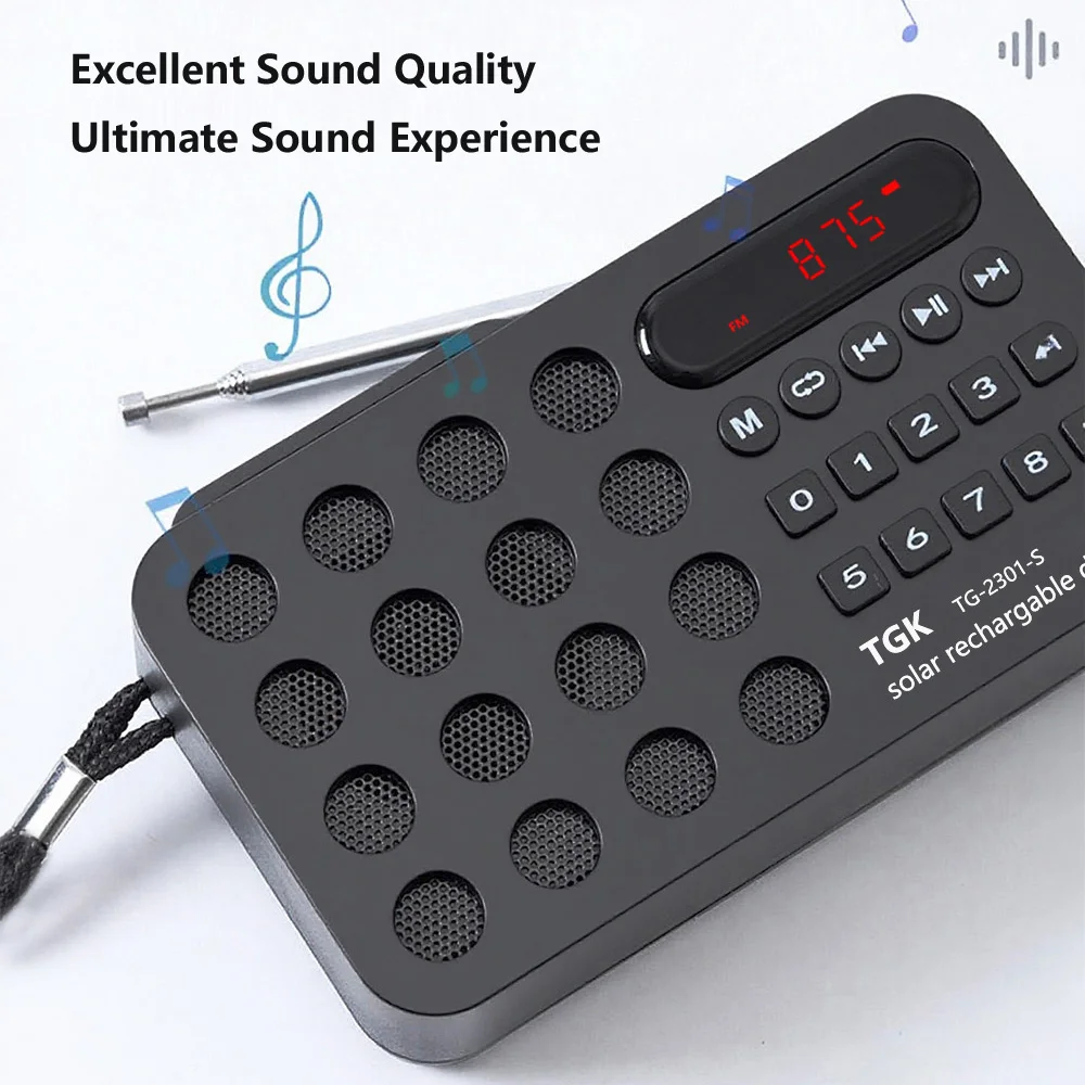 Portable Solar Bluetooth Speaker 3W, 32GB Support 4 Portable Solar Bluetooth Speaker 3W, 32GB Support - Image 4
