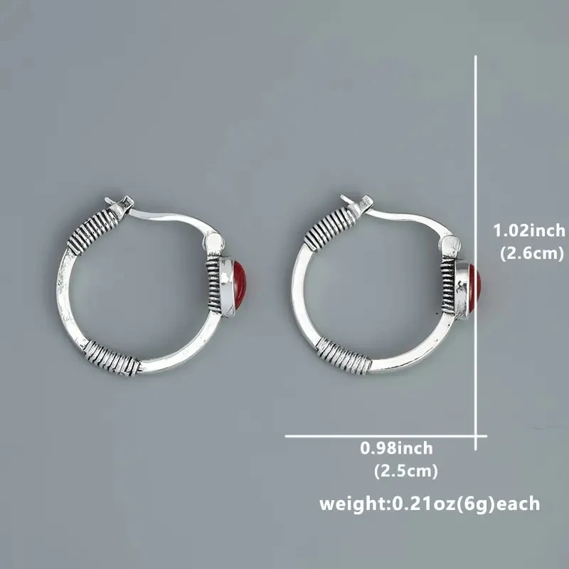 Water Drop Earrings with Synthetic Gems 4 Water Drop Earrings with Synthetic Gems - Image 4