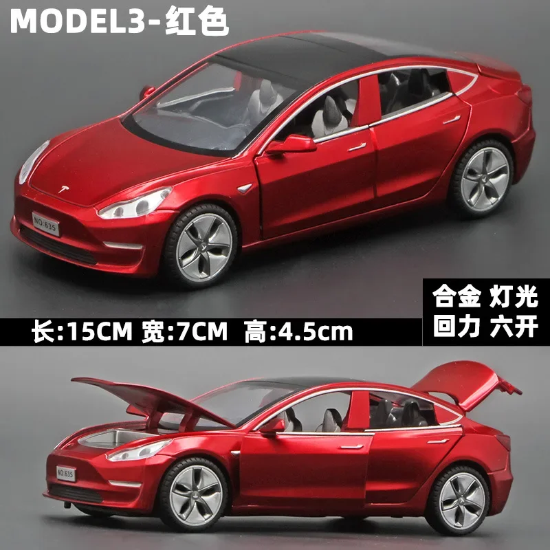 White Scale 1:32 Alloy Tesla Model 3 Car Model 10 White Scale 1:32 Alloy Tesla Model 3 Car Model - Image 10