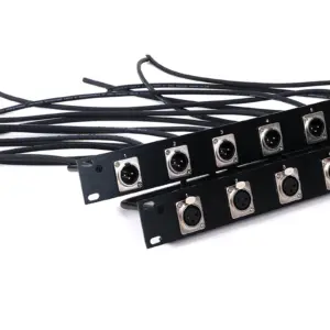 Professional 8-Port XLR Patch Panel for Audio Systems 13 S18b22552d5dc4c219d6a9375b0a711a4n